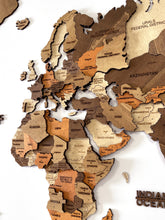 Carica l'immagine nel visualizzatore di Gallery, Mappa del Mondo 3D Cappuccino