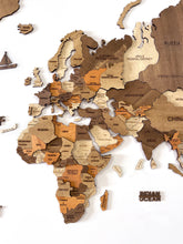 Carica l'immagine nel visualizzatore di Gallery, Mappa del Mondo 3D Cappuccino