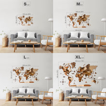 Carica l'immagine nel visualizzatore di Gallery, Mappa del Mondo 3D Cappuccino