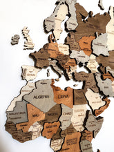 Carica l'immagine nel visualizzatore di Gallery, Mappa del Mondo 3D Ghiaccio