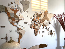 Carica l'immagine nel visualizzatore di Gallery, Mappa del Mondo 3D Ghiaccio