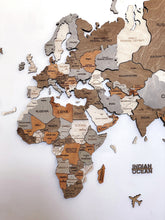 Carica l'immagine nel visualizzatore di Gallery, Mappa del Mondo 3D Ghiaccio