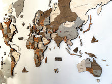 Carica l'immagine nel visualizzatore di Gallery, Mappa del Mondo 3D Ghiaccio