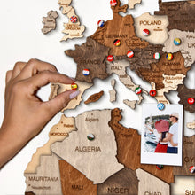 Carica l'immagine nel visualizzatore di Gallery, Mappa del Mondo 3D Multicolor Grigio