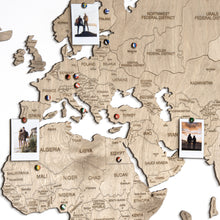 Carica l'immagine nel visualizzatore di Gallery, Mappa del Mondo 2D colore Grigio