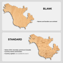 Carica l'immagine nel visualizzatore di Gallery, Mappa del Mondo 2D colore Light
