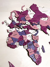 Carica l'immagine nel visualizzatore di Gallery, Mappa del Mondo 3D Rosa
