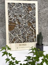 Carica l'immagine nel visualizzatore di Gallery, Mappa 3D in legno di Roma