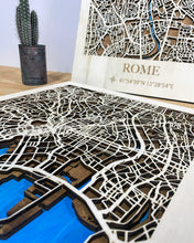 Carica l'immagine nel visualizzatore di Gallery, Mappa 3D in legno di Tokyo