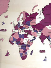Carica l'immagine nel visualizzatore di Gallery, Mappa del Mondo 3D Rosa