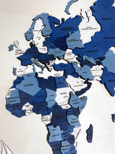 Carica l'immagine nel visualizzatore di Gallery, Mappa del Mondo 3D Blu
