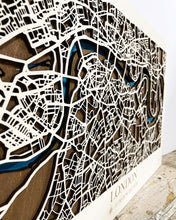 Carica l'immagine nel visualizzatore di Gallery, Mappa 3D in legno di Londra