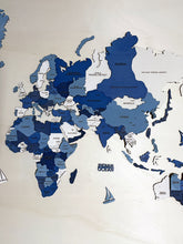 Carica l'immagine nel visualizzatore di Gallery, Mappa del Mondo 3D Blu