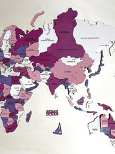 Carica l'immagine nel visualizzatore di Gallery, Mappa del Mondo 3D Rosa