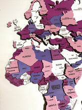 Carica l'immagine nel visualizzatore di Gallery, Mappa del Mondo 3D Rosa