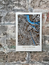 Carica l'immagine nel visualizzatore di Gallery, Mappa 3D in legno di Amsterdam