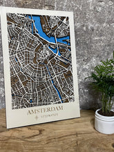 Carica l'immagine nel visualizzatore di Gallery, Mappa 3D in legno di Amsterdam