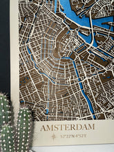Carica l'immagine nel visualizzatore di Gallery, Mappa 3D in legno di Amsterdam