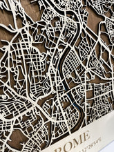 Carica l&#39;immagine nel visualizzatore di Gallery, Mappa 3D in legno di Roma
