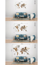 Load image into Gallery viewer, 3D WORLD MAP MULTICOLOR - BLUE
